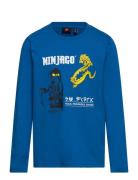Lwtaylor 624 - T-Shirt L/S Tops T-shirts Long-sleeved T-Skjorte Blue LEGO Kidswear