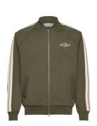 Sterling Track Jacket Tops Sweatshirts & Hoodies Sweatshirts Khaki Green Les Deux