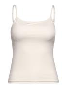 Lunar Luxe Cami Sport T-shirts & Tops Sleeveless Cream Moonchild Yoga Wear