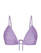 Tiwa Bikini Top Swimwear Bikinis Bikini Tops Triangle Bikinitops Purple Röhnisch