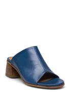 Sandals - Block Heels Sandal Med Hæl Blue ANGULUS
