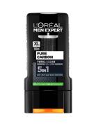 L'oréal Men Expert Pure Carbon Total Clean Shower Gel 300Ml Shower Gel Badesæbe Nude L'Oréal Paris