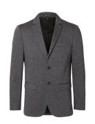Slhslim-Aitorjersey Blue Blz Flex B Noos Suits & Blazers Blazers Single Breasted Blazers Grey Selected Homme