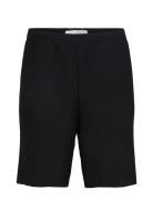 Slhloose-Plisse Shorts Ex Bottoms Shorts Chinos Shorts Black Selected Homme