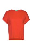 T-Shirt Tops T-shirts & Tops Short-sleeved Red United Colors Of Benetton