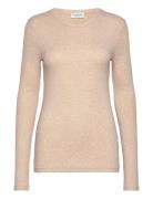 Bs Margrethe Regular Fit T-Shirt Tops T-shirts & Tops Long-sleeved Beige Bruun & Stengade