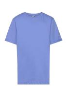 Pkria Ss Fold Up Solid Tee Tw Bc Noos Tops T-Kortærmet Skjorte Blue Little Pieces