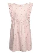 Dress Gauze Frill Sleeve Aop Dresses & Skirts Dresses Casual Dresses Sleeveless Casual Dresses Pink Lindex