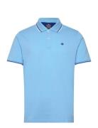 Polo Tops Polos Short-sleeved Blue Champion