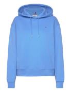 Reg Flag On Chest Hoodie Tops Sweatshirts & Hoodies Hoodies Blue Tommy Hilfiger