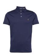 Custom Slim Fit Soft Cotton Polo Shirt Tops Polos Short-sleeved Blue Polo Ralph Lauren