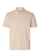 Slhdante Sport Ss Polo Noos Tops Polos Short-sleeved Pink Selected Homme