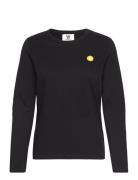 Moa Long Sleeve Gots Tops T-shirts & Tops Long-sleeved Black Double A By Wood Wood