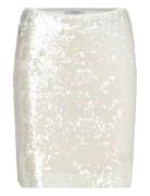 D6Peio Sequins Skirt Kort Nederdel White Dante6