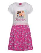 Robe Dresses & Skirts Dresses Casual Dresses Short-sleeved Casual Dresses Pink Barbie