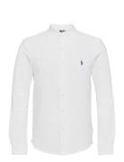 Custom Slim Fit Featherweight Mesh Shirt Tops Shirts Casual White Polo Ralph Lauren
