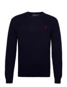 Cotton Crewneck Sweater Tops Knitwear Round Necks Navy Polo Ralph Lauren