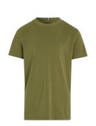 Essential Cotton Reg Fit Tee Ss Tops T-Kortærmet Skjorte Green Tommy Hilfiger