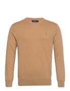 Cotton-Cashmere Crewneck Sweater Tops Knitwear Round Necks Brown Polo Ralph Lauren