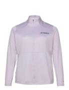 Terrex Multi Full-Zip Fleece Jacket  Sport Sweatshirts & Hoodies Fleeces & Midlayers Purple Adidas Terrex
