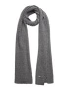 Re-Lock Knit Scarf 30X180 Accessories Scarves Winter Scarves Grey Calvin Klein