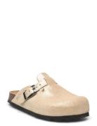 Slippers Nubuck Leather Slippers Hjemmesko Beige En Fant