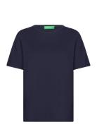 Short Sleeves T-Shirt Tops T-shirts & Tops Short-sleeved Navy United Colors Of Benetton