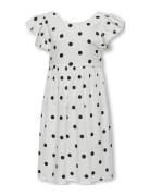 Kogdotty S/L Detail Dress Wvn Dresses & Skirts Dresses Casual Dresses Sleeveless Casual Dresses White Kids Only