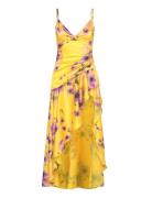 Sorella Printed Midi Dress Kort Kjole Yellow Bardot