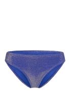 Pcbling Bikini Brief Lurex Sww Swimwear Bikinis Bikini Bottoms Bikini Briefs Blue Pieces