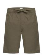 Fig Loose Linen Look Shorts - Gots/ Bottoms Shorts Casual Green Knowledge Cotton Apparel