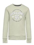 Jjminds Sweat Crew Neck Jnr Tops Sweatshirts & Hoodies Sweatshirts Green Jack & J S