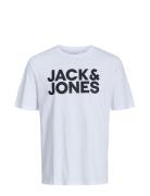 Jjecorp Logo Tee Ss O-Neck Noos Tops T-Kortærmet Skjorte White Jack & J S