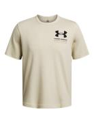 Ua Rival Terry Ss Colorblock Sport T-Kortærmet Skjorte Brown Under Armour