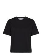 Slfessential Ss Boxy Tee Noos Tops T-shirts & Tops Short-sleeved Black Selected Femme