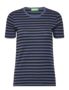 T-Shirt Tops T-shirts & Tops Short-sleeved Blue United Colors Of Benetton
