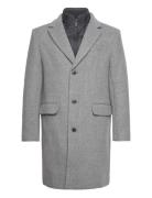 Slhjoseph Wool Coat Noos Uldfrakke Frakke Grey Selected Homme