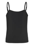 Rkbillie Sl Short Strap Top Tops T-shirts Sleeveless Black Rosemunde Kids