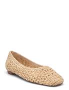 Square-Toe Braided Ballet Flats Ballerinasko Ballerinaer Beige Mango