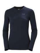 W Hh Lifa Active Solen Ls Sport T-shirts & Tops Long-sleeved Navy Helly Hansen