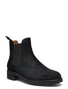 Bryson Waxed Suede Chelsea Boot Støvlet Chelsea Boot Black Polo Ralph Lauren