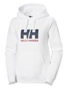 W Hh Logo Hoodie 2.0 Sport Sweatshirts & Hoodies Hoodies White Helly Hansen