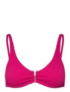 Swim Bra Adelle Crepe Swimwear Bikinis Bikini Tops Wired Bikinitops Pink Lindex