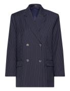 2Nd Herman - Pinstripe Blazers Double Breasted Blazers Navy 2NDDAY