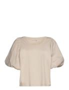 Kisumeiw Top Tops T-shirts & Tops Short-sleeved Beige InWear