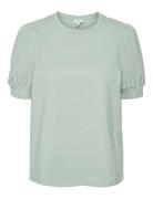 Vmkerry 2/4 O-Neck Top Vma Jrs Tops T-shirts & Tops Short-sleeved Green Vero Moda