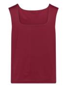 Rkbillie Sl Short Top Tops T-shirts Sleeveless Burgundy Rosemunde Kids