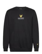 Eagle Logo Sweatshirt Tops Sweatshirts & Hoodies Sweatshirts Black Lyle & Scott