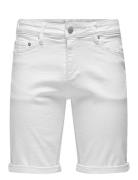 Onsply White 9297 Azg Dnm Shorts Noos Bottoms Shorts Denim White ONLY & SONS