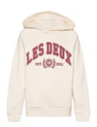 University Hoodie Kids Tops Sweatshirts & Hoodies Hoodies Cream Les Deux